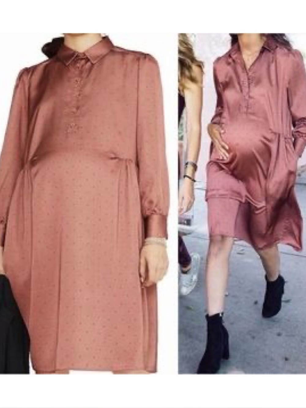 Hatch Maternity Shirt Dress